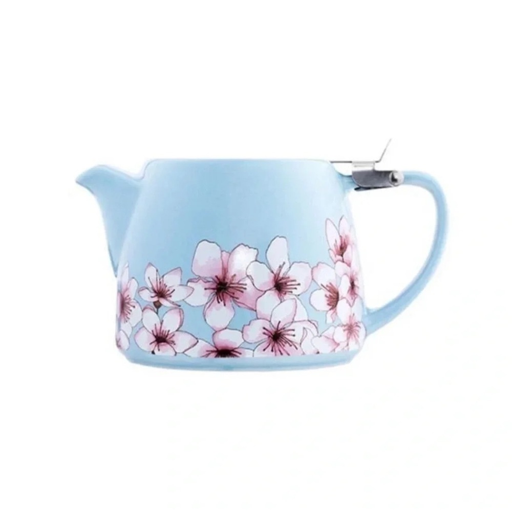 NEW Alfred Floral Lotus Stainless Ceramic 20oz Teapot